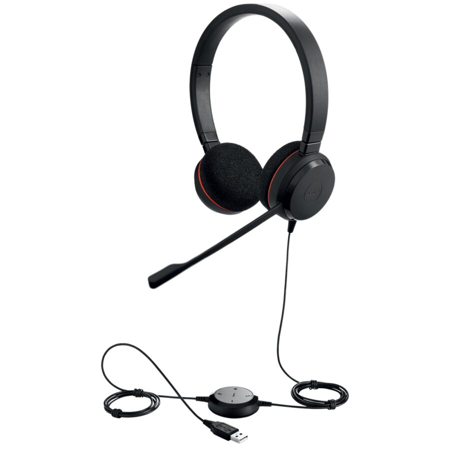 Jabra Evolve 20 Microsoft Teams Certified Stereo USB-A Wired Headset