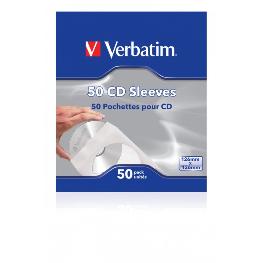 Verbatim CD-DVD Paper Sleeves 50-Pack