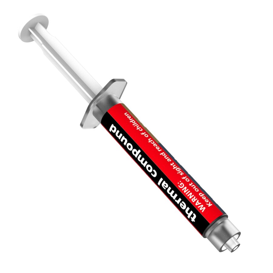 AKASA AK-T565-5G T5 Pro-Grade+ Thermal Compound Syringe, 5g, Grey, Ultra-Performance with Hybrid Silicone & Nano-Diamond Particles, Non-Curing, Non-Electrically Conductive, Includes Spreader & Cleaning Wipes
