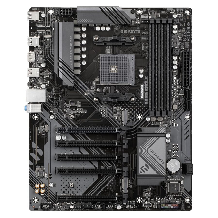 Gigabyte B550 EAGLE AMD AM4 Socket Motherboard, ATX, 4x DDR4 Slots, 2x M.2 Sockets, GbE LAN, 1x HDMI Port