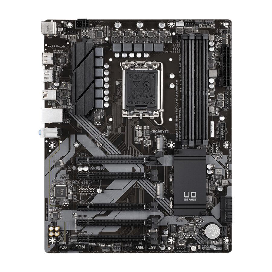 Gigabyte B760 DS3H DDR4 Ultra Durable Intel 1700 Socket Motherboard, ATX, 4x DDR4 Slots, 2x M.2 Sockets, GbE LAN, 1x DisplayPort / 1x HDMI Port