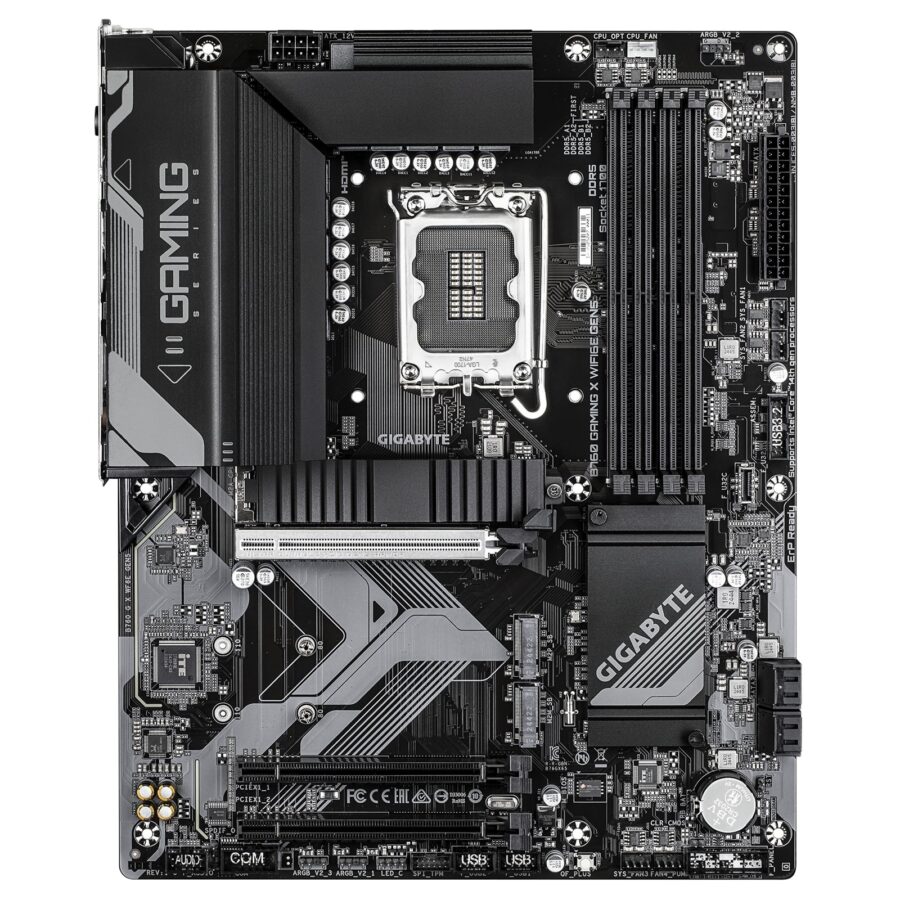 Gigabyte B760 GAMING X WIFI6E GEN5 Intel 1700 Socket Motherboard, ATX, 4x DDR5 Slots, 3x M.2 Sockets, 2.5GbE LAN, Wi-Fi 6E, 1x HDMI Port / 1x DisplayPort