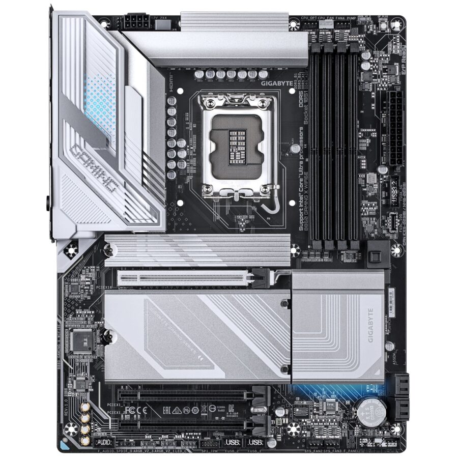 Gigabyte B860 GAMING X WIFI6E Intel 1851 Socket Motherboard, ATX, 4x DDR5 Slots, 3x M.2 Sockets, Fitted I/O Shield, 2.5GbE LAN, Wi-Fi 6E, 1x DisplayPort / 1x HDMI Port / 1x USB-C (USB4)