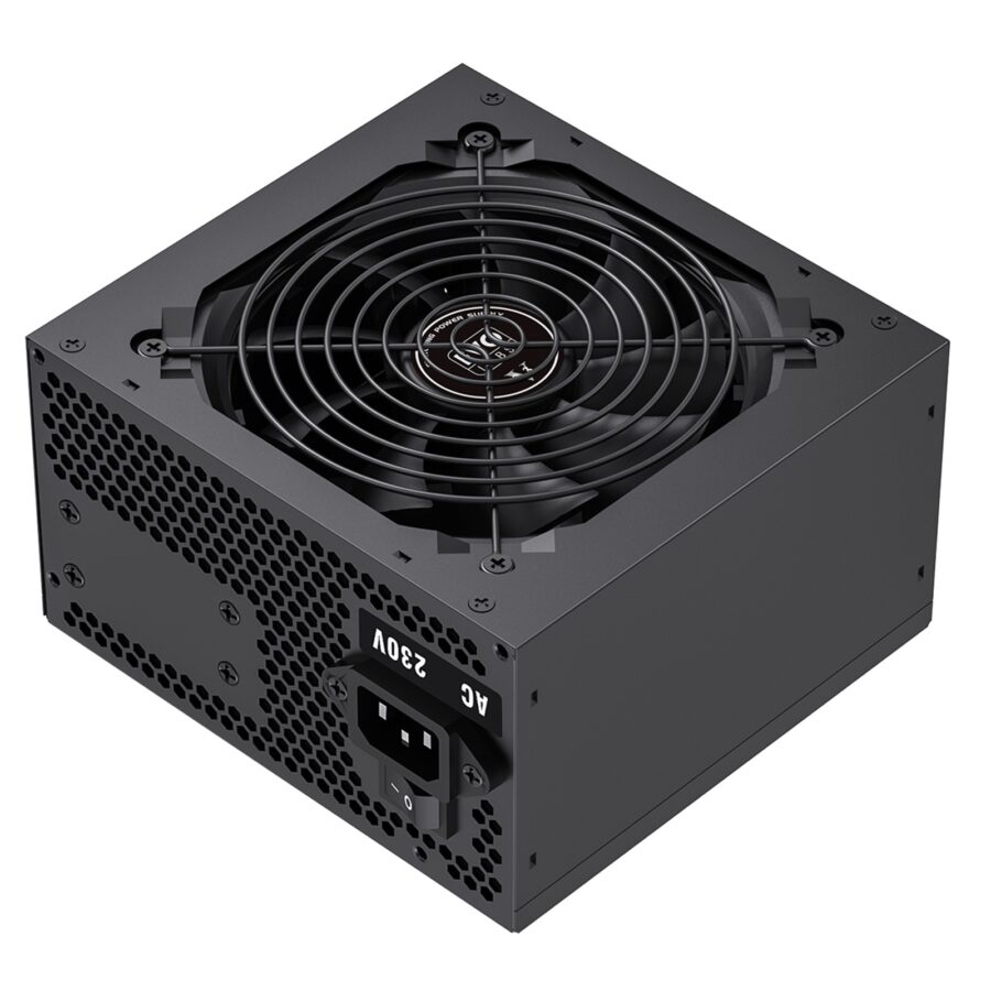 EVO LABS BR500-12BL 500W PSU,120mm Black Silent Fan with Improved Ventilation, Non Modular, High-Efficiency, PFC Certified, CE Compliant, Retail Packaged