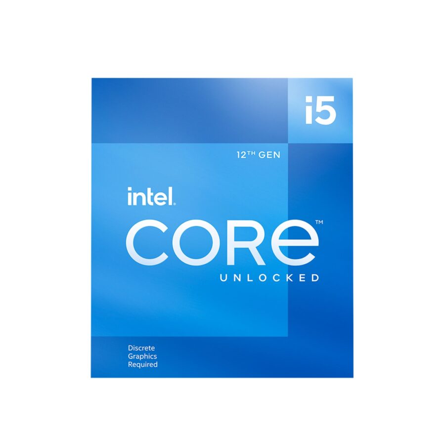 Intel 12th Gen Core i5-12600KF 10 Core Desktop Processor 20 Threads, 3.7GHz up to 4.9GHz Turbo, Alder Lake Socket LGA1700, 20MB Cache, 125W, Maximum Turbo Power 150W Overclockable CPU, No Cooler, No Graphics