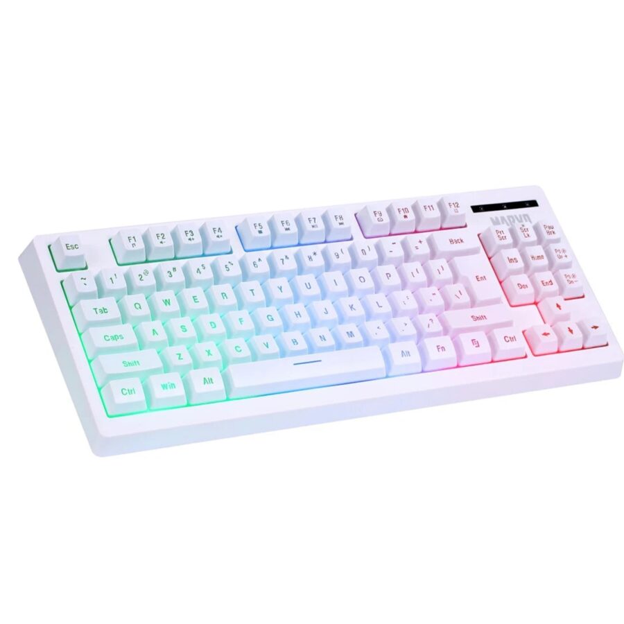 Marvo Scorpion CM310 Loot 30 3 in 1 RGB Wired Gaming UK Layout TKL Keyboard, Mouse and Mat Bundle (White)