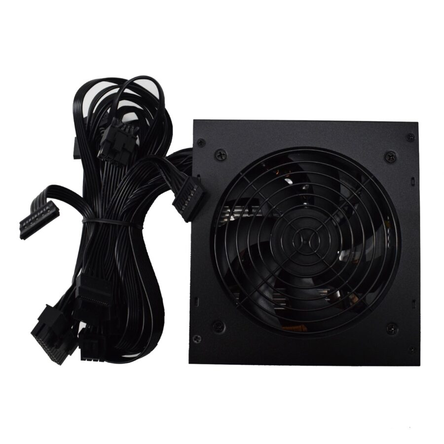 CRONUS 500W ATV ECO PSU, 120mm Silent Cooling Fan, 80 PLUS Bronze, Non Modular, Flat Black Cables, White Box