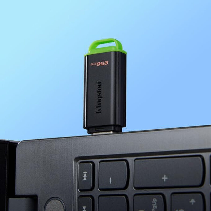 Kingston DataTraveler Exodia DTXG2/256GB USB Flash Drive, 256GB, USB 3.2 Gen 1, Green / Black, Snap-on Cap Design