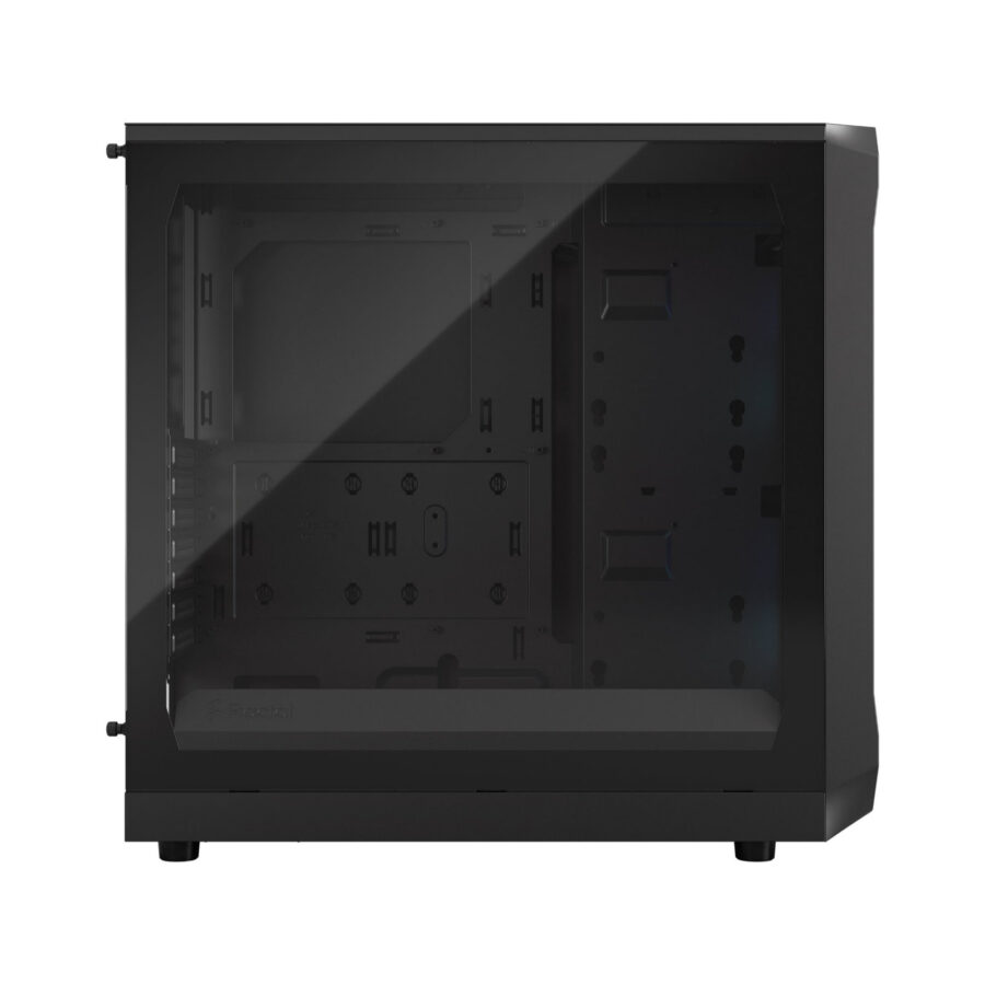 Fractal Design Focus 2 RGB Black ATX Mid Tower PC Case, Clear Tempered Glass, High-Airflow Mesh Front, 2 x 140mm Aspect RGB Fans, 360mm Radiator Support, 405mm GPU Clearance