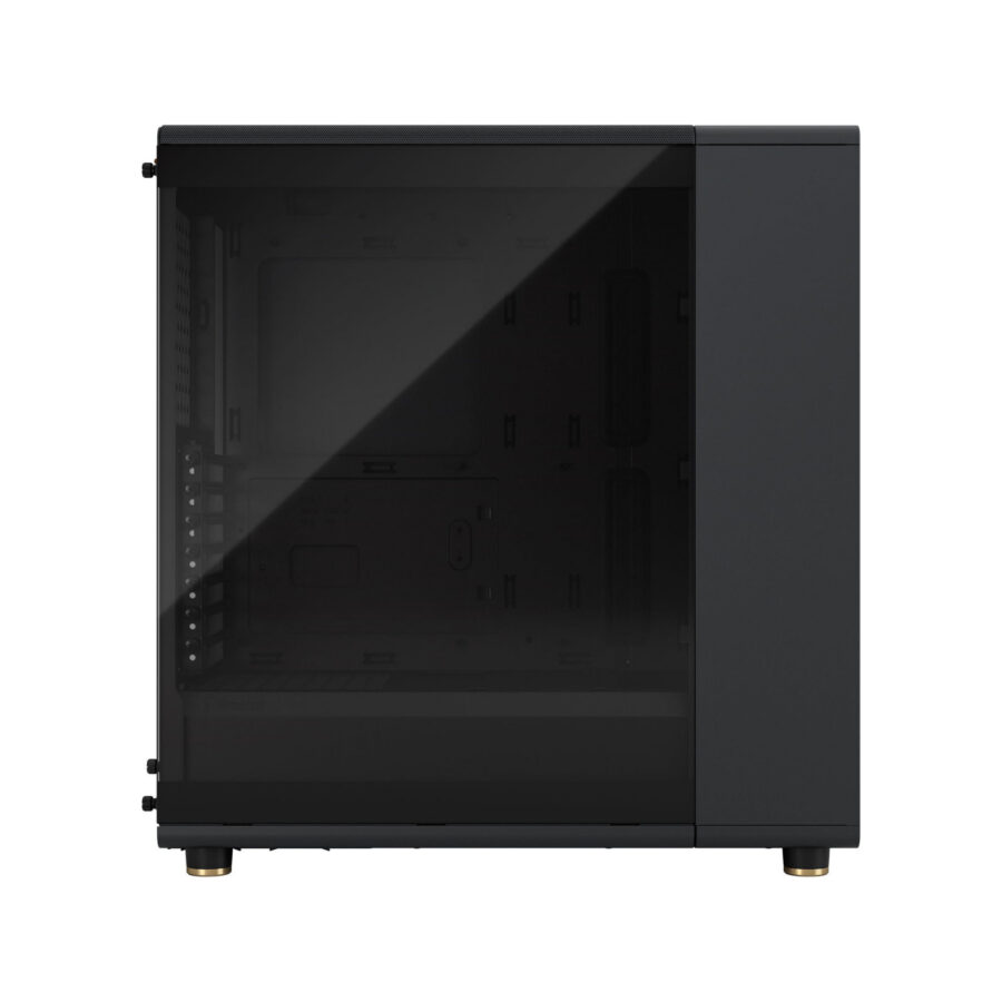 Fractal Design North Mid Tower PC Case – Charcoal Black, Dark Tinted Tempered Glass, Walnut Front, ATX, 2x 140mm PWM Fans