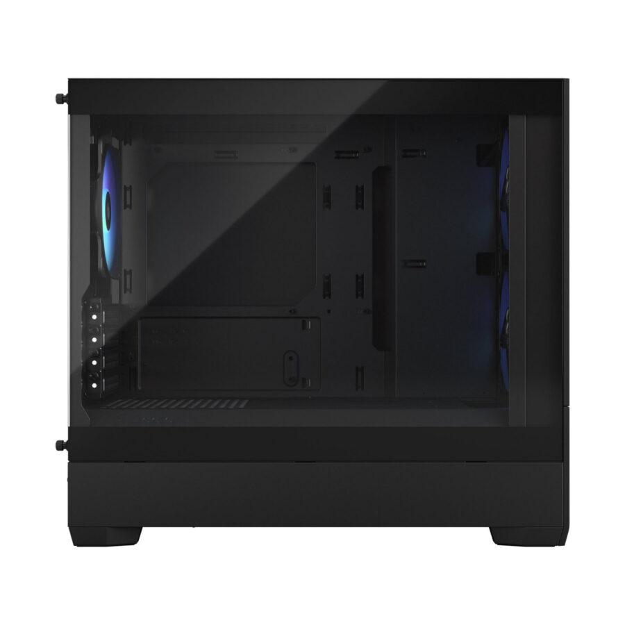 Fractal Design Pop Mini Air RGB Black Micro-ATX Mini Tower PC Case, Clear Tempered Glass, High-Airflow Mesh Front, 3 x 120mm Aspect RGB Fans, 240mm Radiator Support, 365mm GPU Clearance