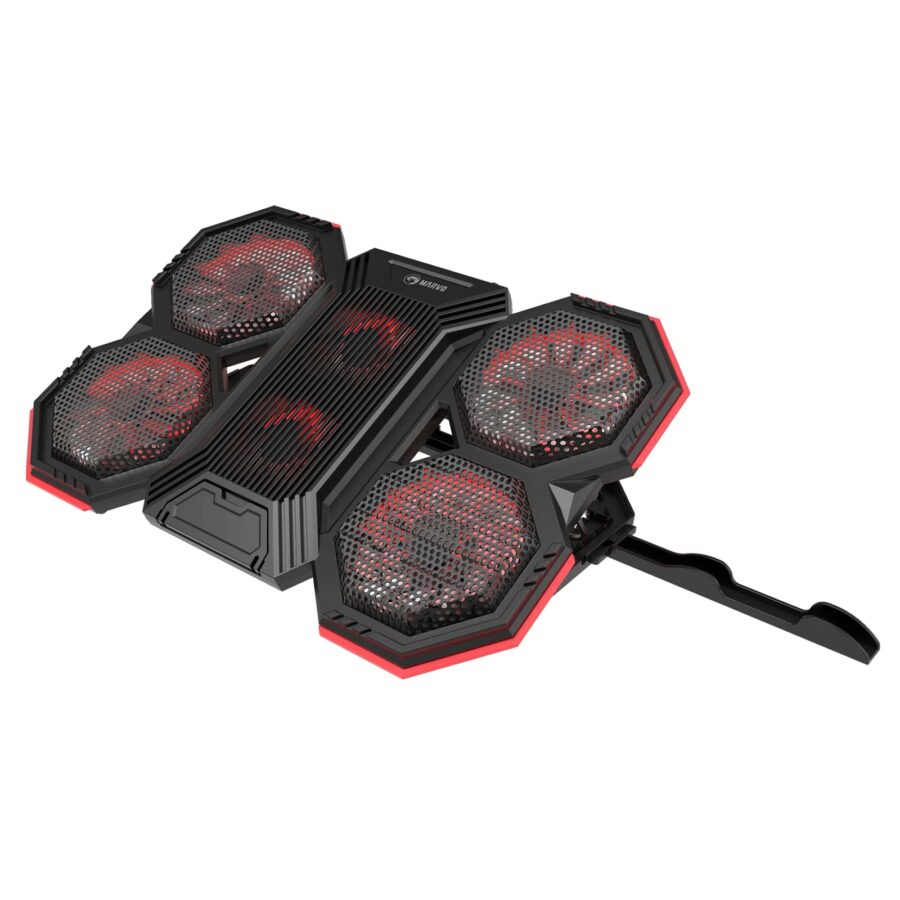 Marvo Scorpion FN-41 Atlas 60 USB Powered Six Fan Laptop Cooling Stand (Black)