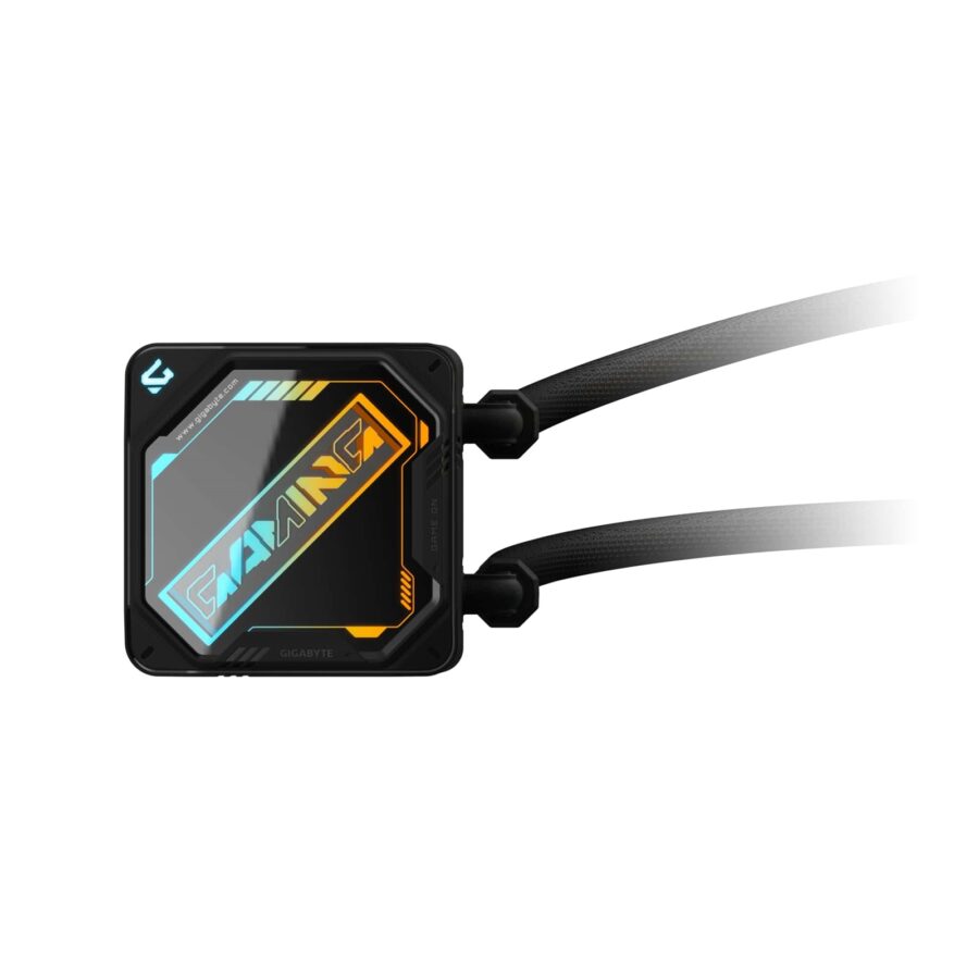 GIGABYTE GP-GIGABYTE Gaming 360 All-in-One Liquid CPU Cooler with 360mm Radiator, ARGB Lighting, Teflon Tubing and Magnetic Rotating Cover