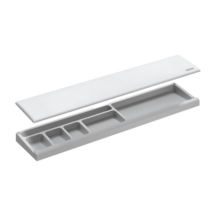 Marvo Scorpion K002 Crest 60 Universal Padded Keyboard Wrist Rest Pad (White)