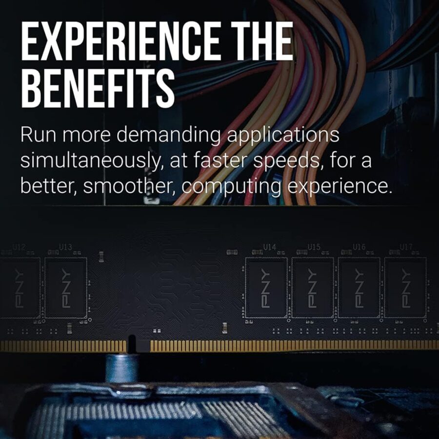 PNY Performance (MD8GSD43200-SI) DDR4 U-DIMM System Memory, 8GB (1x 8GB) 3200MHz,CL22 - Bulk