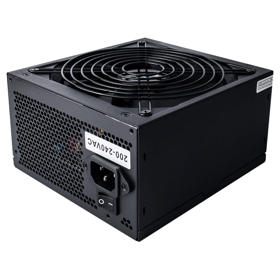 CiT 600W ATX Power Supply, 80+ Efficiency, 120mm Silent Fan, Active PFC, PCIe, SATA & Molex Connectors, Black PSU for Gaming & Desktop PC