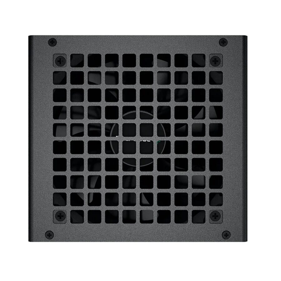 DeepCool PF600 600W PSU, 120mm Silent Hydraulic Bearing Fan, 80 PLUS White, Non Modular, UK Plug, Flat Black Cables, Efficient & Affordable