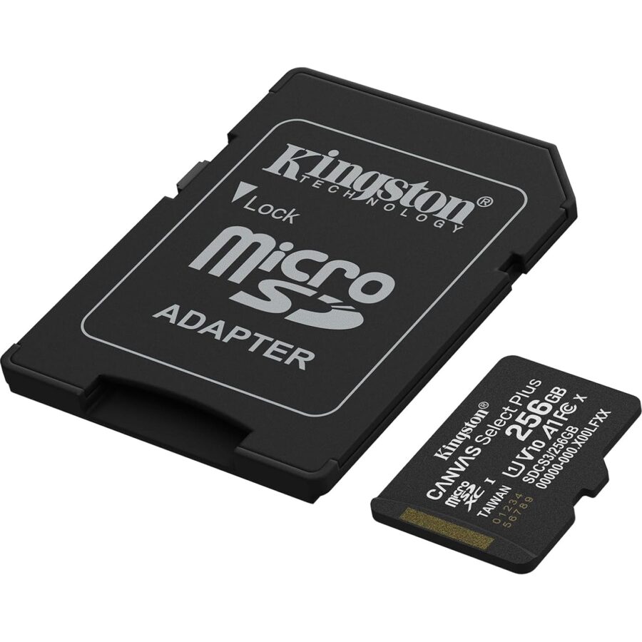 Kingston Canvas Select Plus 256GB Class 10 UHS-I Micro SD Card with Lifetime Warranty