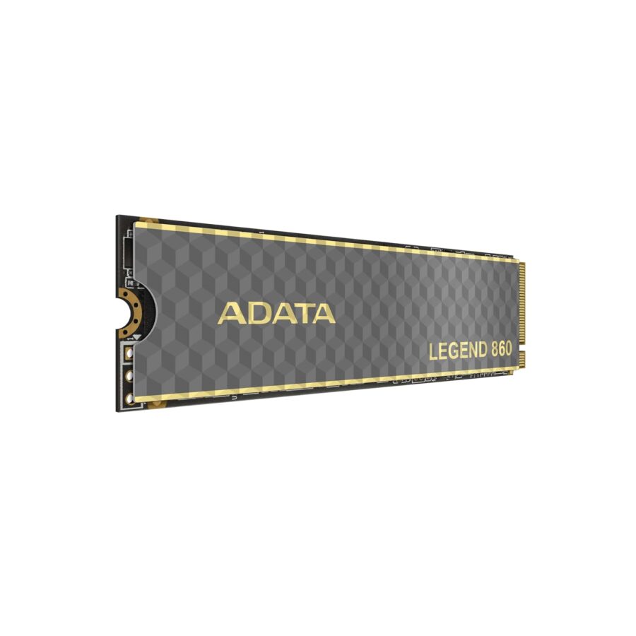 Adata Legend 860 (SLEG-860-1000GCS) 1TB NVMe SSD, PCIe Gen4, M.2 Interface, 2280, Read 5000 MB/s, Write 3000 MB/s, Heatsink 5 Year Warranty