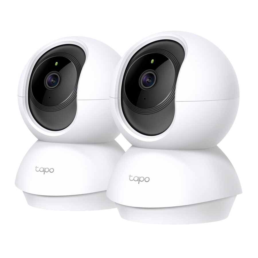 TP-Link Tapo C200P2 Pan/Tilt Home Security WiFi Camera, 2-Pack