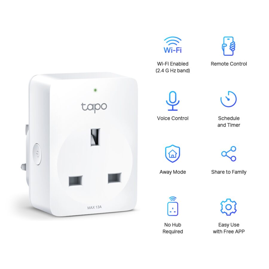 TP-Link Tapo P100(4-pack) Mini Smart Wi-Fi Socket, 4 pack
