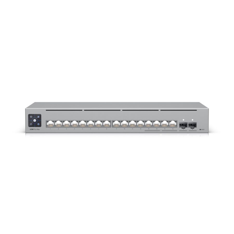 Ubiquiti USW-PRO-MAX-16 UniFi Pro Max 16 Port Gigabit Layer 3 Managed Non-POE Switch