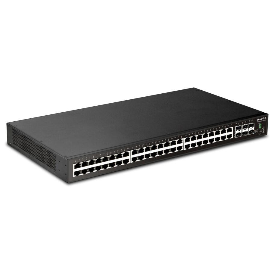 DrayTek VSG2542X-K 54-port Gigabit L2+ Managed switch with 48 RJ-45 LAN ports & 6 10GbE SFP+ ports, 2 Year Warranty